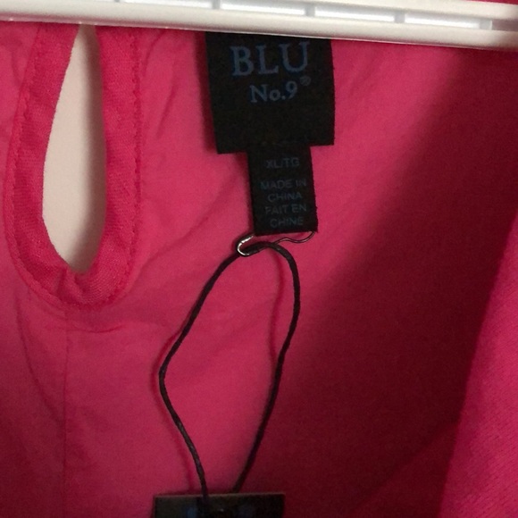 NWT:  Fuschia Cotton Sleeveless Dress - Picture 3 of 4